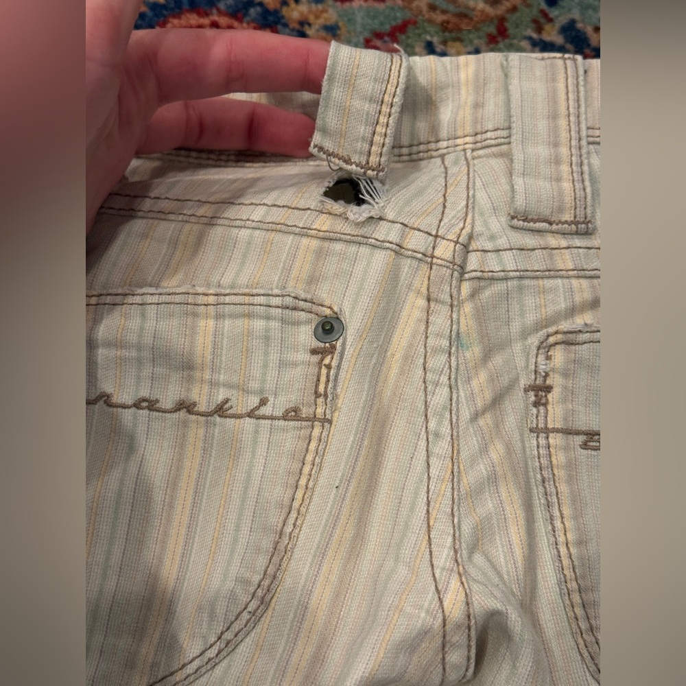 Frankie B Y2K Vintage Low Rise Flare Leg trouser pants - Size 0 - Picture 3 of 8